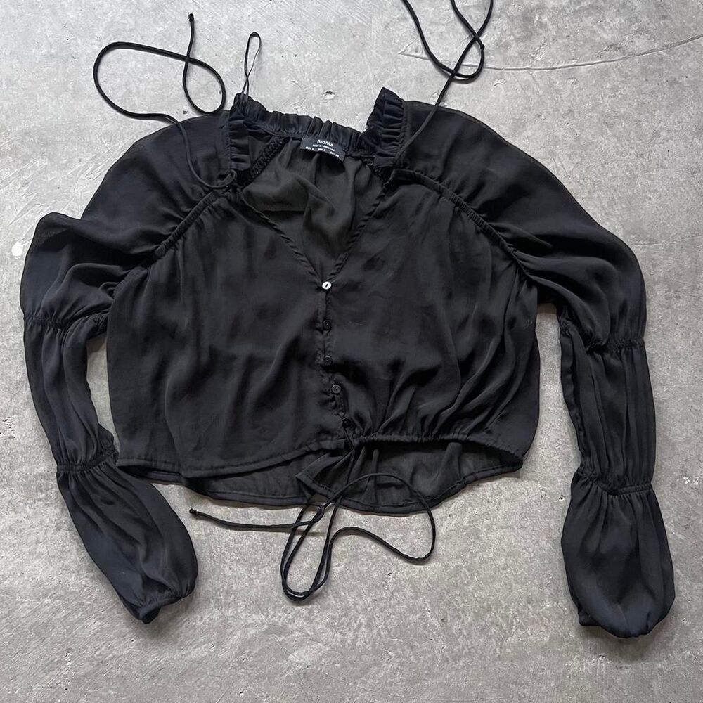 Bershka Women's Black Blouse